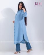 شميز طويل كتان (بيبي بلو)