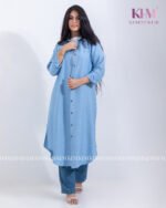 ⁦شميز طويل كتان (بيبي بلو)⁩ - الصورة ⁦3⁩