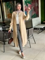 ⁦شميز طويل كتان (بيج)⁩ - الصورة ⁦12⁩