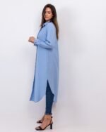 ⁦شميز طويل كتان (بيبي بلو)⁩ - الصورة ⁦6⁩